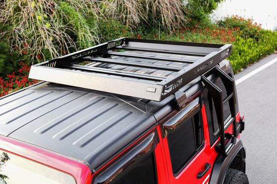 4x4 Off-road Alüminyum Alaşım Çatı Rack Bagaj Araç Çatı sepet Siyah 1455*1425*113mm