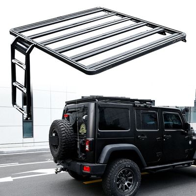 Jeep Wrangler JK Side Door Ladder Retrofit Kit Q235-8 için özel tek taraflı merdiven