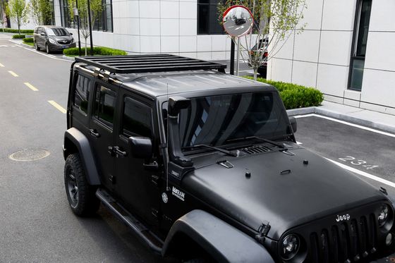 Jeep Wrangler JK 4x4 Off Road Araç Otomobil Parçaları Çatı Taşıyıcısı için Çelik Siyah Yanlı Merdivenler