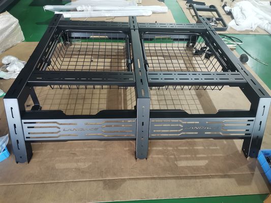 Evrensel Alçak Profilli Roll Bar Kamyon Çatı Çadırı Yatak Rack OEM Servisi Kabul