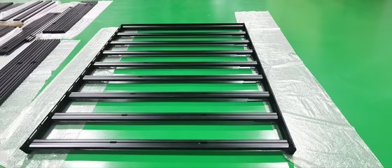 Özel Van Parçaları Camper Van Çatı Rack Platformu açık hava kamp etkinlikleri için siyah