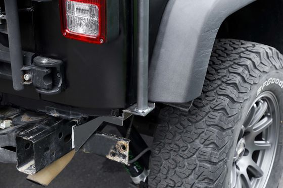 Off-Road Black Powder Coating Custom 4x4 Yan Merdivenli Alüminyum Jeep Çatı Taşları