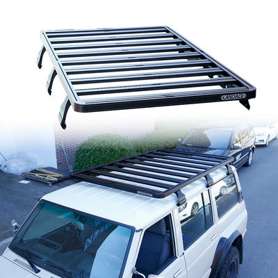 Alüminyum Çatı Kargo Kamping Evrensel SUV Çatı Rack E-kabınla Toz Kabın Finish