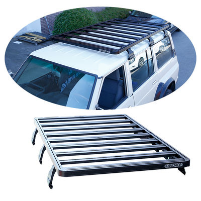 Alüminyum Çatı Kargo Kamping Evrensel SUV Çatı Rack E-kabınla Toz Kabın Finish