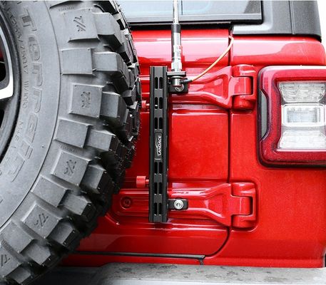 Yüksek Siyah Alüminyum Bayrak direği tutucu 4x4 Off Road Otomobil Parçaları için Bracket Jeep Wrangler