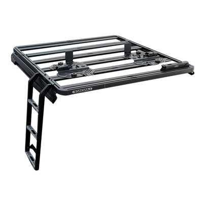 Landace Logo WranglerJK WranglerJL için Siyah Katlanabilir Yan Çatı Merdiveni 833*400*261 mm