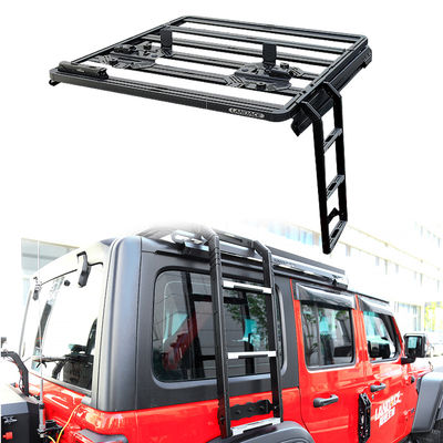 UV Direnci Elektrforiz Tozla Kaplanmış Araç Merdivenleri Jeep Wrangler JL JK için Çatı Taşı