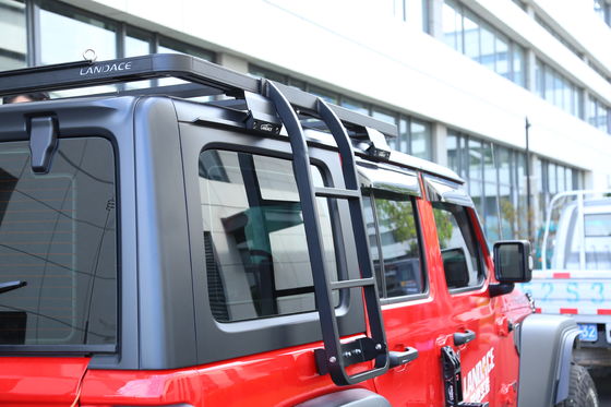 Kolay Kurulum Çift Yan Merdiven JEEP Wrangler 2018-2023 JL JK için araba çatısı merdiveni