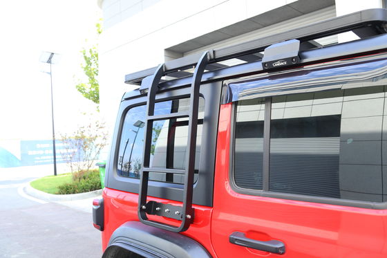 Kolay Kurulum Çift Yan Merdiven JEEP Wrangler 2018-2023 JL JK için araba çatısı merdiveni