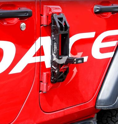 2018-2022 Wrangler Gümüş Siyah Katlanabilir Araba Yan Kapı Ayak Pedal Peg Destek Yan Adım