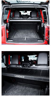 Net Ağırlık 15.7kg Araç İç Çekicisi Düz Metal Kargo Rack for Jeep Wrangler JL 4x4