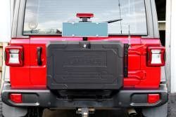 Wrangler JL Off Road Alüminyum Jeep Arka Kapısı Dış Depolama Kutusu Boyutu 700x450x317mm