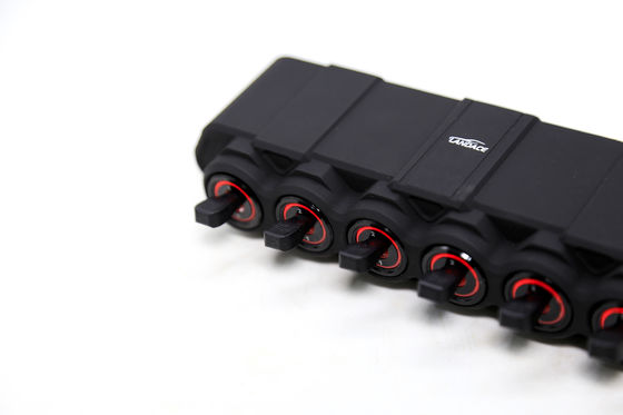6 Gang Switch Pane Elektronik Relay Sistemi Çember Kontrol Kutusu Su geçirmez Sigorta Relay Kutusu Kablolama Bağlama Etiket Dikkate Alıcılar