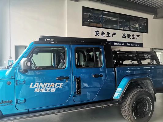 Ford F150 Raptor JT için özel olarak yetkilendirilmiş IP Tasarım Tarzı Çelik Platform Kargo Rack