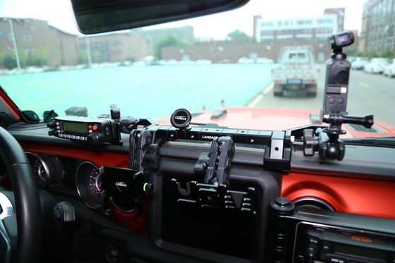 JEEP Araç Aygıtı Alüminyum Alaşım Cep Telefon Saklayıcısı için Merkezi Konsol Taşıyıcısı Siyah