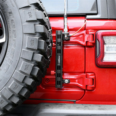 Alüminyum alaşımlı bayrak direği tutucusu ve Jeep Wrangler JL Gladiator için radyo tel desteği
