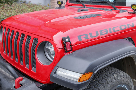 JEEP Wrangler JL Gladiator Off-road Araç Alüminyum Alaşım Kapuz Kilitler Kilit 133 * 56 * 42mm