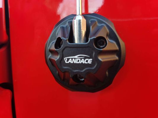 74*74*30mm Siyah Alüminyum Alaşım Anten Ana Kapak Jeep Wrangler JL JK için