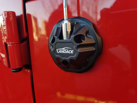 74*74*30mm Siyah Alüminyum Alaşım Anten Ana Kapak Jeep Wrangler JL JK için