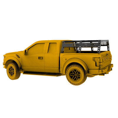 Siyah Toz Kaplama ve Çoklu Aksesuarlarla Jeep Gladiator JT Kamp Yatak Rack