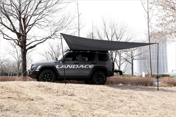 Alüminyum Alaşım Siyah Yan Çatı Kolay Açık Araba Çatı Rak Çatı Üst Çadır Çatısı