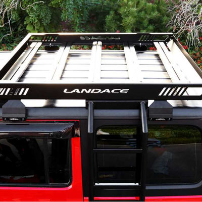 LANDACE Custom Universal Car Roof Rack Jeep Wrangler Pickup Carrier için kargo sepeti