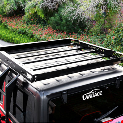 LANDACE Custom Universal Car Roof Rack Jeep Wrangler Pickup Carrier için kargo sepeti