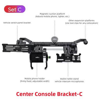 Yeni stok gelme telefon montu metal gps destekleri seti C için Jeep Wrangler JL JK