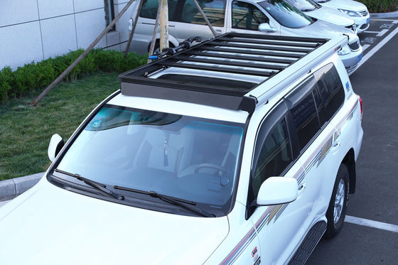Siyah Toz Kaplama Araç Çatı Rackları Toyota LC150 LC200 LC300 Kamp için Mükemmel