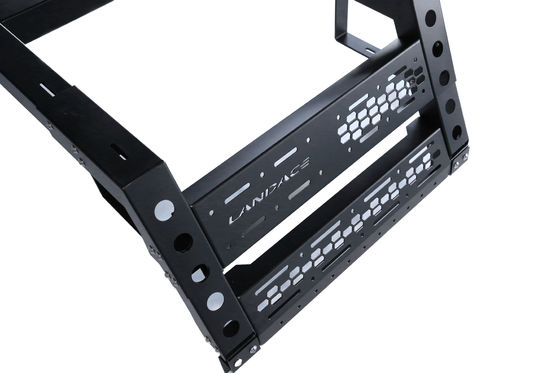 Araba Çadırı Çok fonksiyonel Tub Rack 4x4 Çatı Üstü için Düzenlenebilir ve Siyah Toz Kaplama