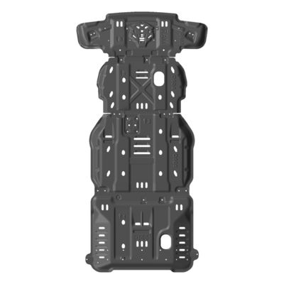 Toz kaplama bitirme alt koruyucu kayma plağı Jeep alüminyum ve çelik yapısı için