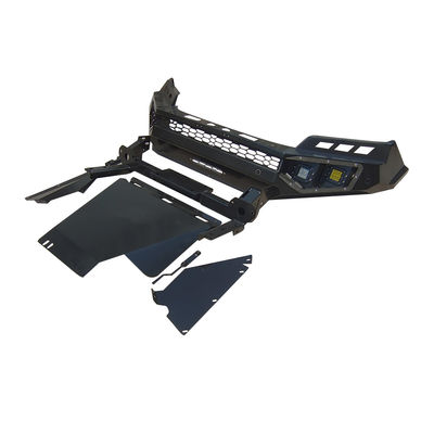 NP300 Black Winch Bull Bar Ön Tampon Arka Tampon Nissan Navara için Lastik Taşıyıcıyla