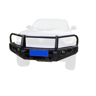 Off Road Winch Bull Bar LED ışığı ve montaj tepsisi ile ön tampon plağı Toyota Tocama