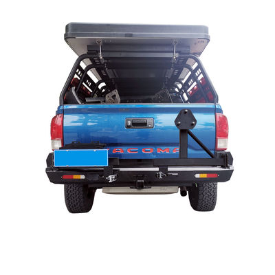 Off Road Winch Bull Bar LED ışığı ve montaj tepsisi ile ön tampon plağı Toyota Tocama