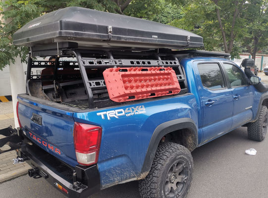 Off Road Winch Bull Bar LED ışığı ve montaj tepsisi ile ön tampon plağı Toyota Tocama