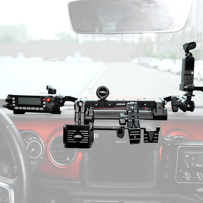 Jeep Wrangler JL JK için Evrensel Kurulum Alüminyum Alaşım Merkezi Konsol Bracket