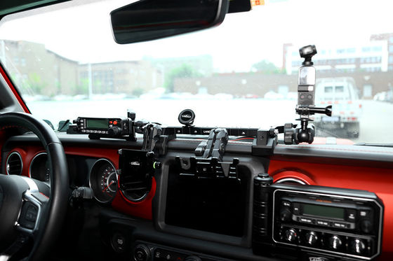 Jeep Wrangler JL JK için Evrensel Kurulum Alüminyum Alaşım Merkezi Konsol Bracket