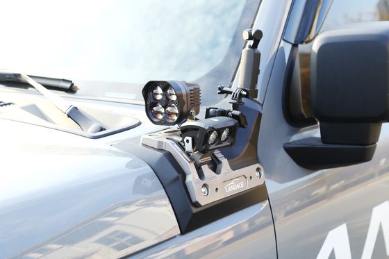 Wrangler Unlimited JL Tank300 Sert Eloksal LED Sürüş Işığı Braketi A Sütun Montajı