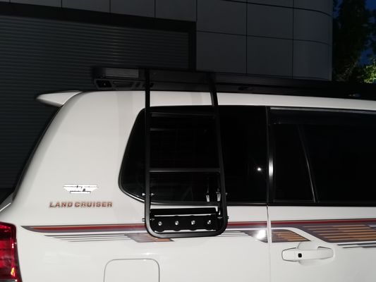 Evrensel Siyah Alüminyum Alaşımı TOYOTA LAND CRUISER LC200 Araç Çatı Rackları Güneş Çatı