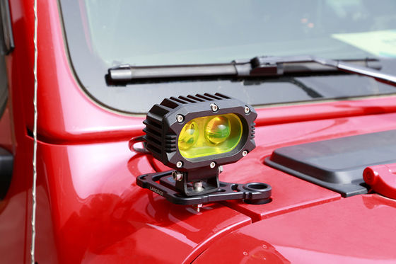 Sert Anodizasyon Yüzeyi Jeep Wrangler JL JK LED Sürüş Işığı Bir Sütun Montaj Bracket