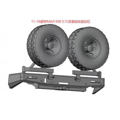 2002-2005 yılları Dodge Ram 4x4 Winch lastik taşıyıcısı ve Jerrycan tutucu ile arka tampon