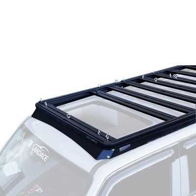 Landace Logo 4x4 Araç Dış Aksesuarları Alüminyum Rüzgar Çatısı Çatı Taşıyıcı Tabak Platformu Bagaj Taşıyıcı 300 KARA
