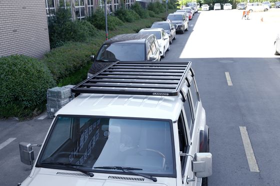 Güçlü ve dayanıklı alüminyum düz çatı rafı NISSAN Y60 için kargo taşıyıcı bagaj rafı