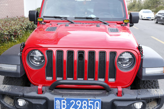 Jeep Wrangler JK JL 2007 Heavy Duty Siyah Alüminyum Kapuçlu Çapraz Set ABD Bayrağı