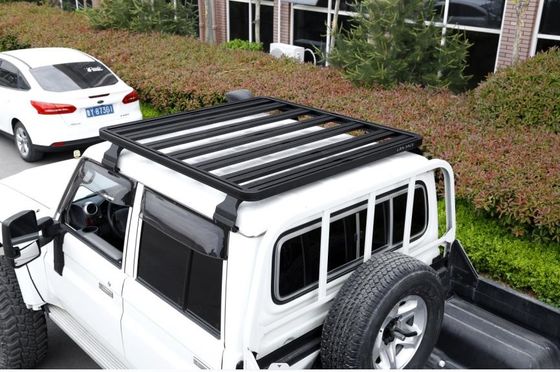 Flat Heavy-Duty 4x4 Araç Dış Aksesuarları LandCruiser 1400X1320mm için Çatı Rack