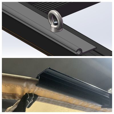 Universal Su geçirmez Çekici RV SUV Araç Çatısı Rack'ta Kamp Yapmak İçin Araç Yan Çatısı