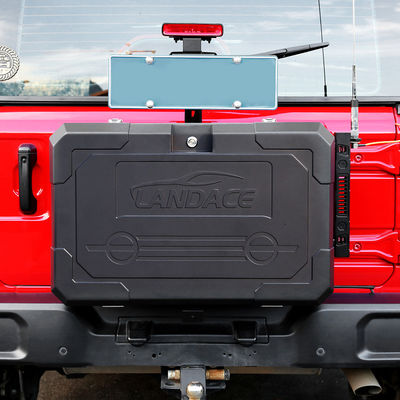 2021- Jeep Wrangler Siyah Alüminyum Alaşım Toz Kapalı Arka Yan Kapı Dış Depolama Kutusu