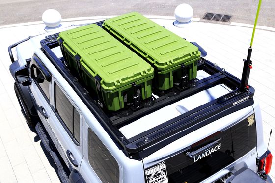 Dikdörtgen 4WD 4x4 Dış Aksesuarlar Araba Çatısı Rack için LLDPE Plastik Kamp depolama kutusu