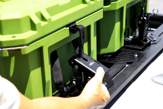 Yüksek Güçlü LLDPE Plastik Araç Depolama Kutusu Dikdörtgen Araç Çatı Rack Montaj Araç Kutusu