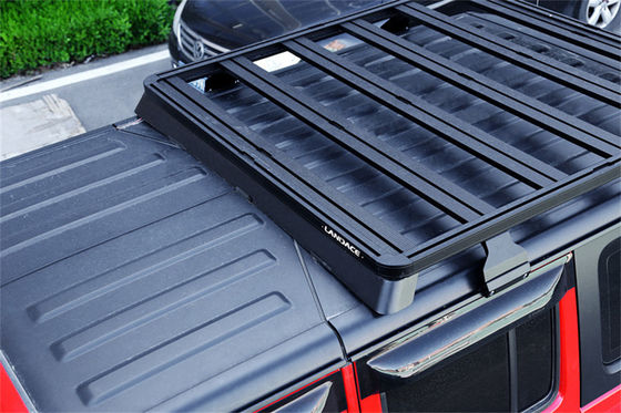 Jeep Wrangler 2008-2013 1500*1425*55mm Toz kaplama yan merdivenli düz çatı rafları